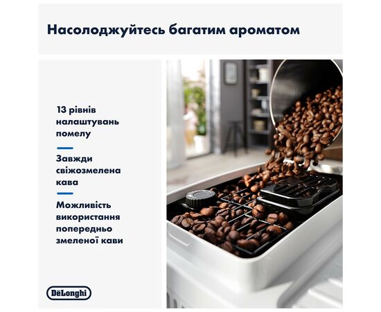 Кофемашина DeLonghi ECAM 220.61.W, изображение 7 Кофемашина DeLonghi ECAM 220.61.W, изображение 7