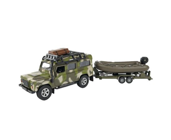 Машина Techno Drive Land Rover Defender Милитари з човном (520191.270)
