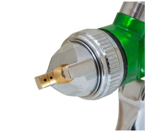 Краскопульт Sigma HVLP 1.3+1.7 верхний бак, (зеленый) (6812121), изображение 4 Краскопульт Sigma HVLP 1.3+1.7 верхний бак, (зеленый) (6812121), изображение 4