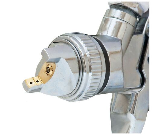 Краскопульт Sigma HVLP 1.3мм (хром) верхний бак, (пласт) (6812131), изображение 4