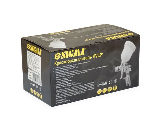 Краскопульт Sigma HVLP 1.4 (хром) верхний бак, (пласт) (6812051), изображение 8 Краскопульт Sigma HVLP 1.4 (хром) верхний бак, (пласт) (6812051), изображение 8