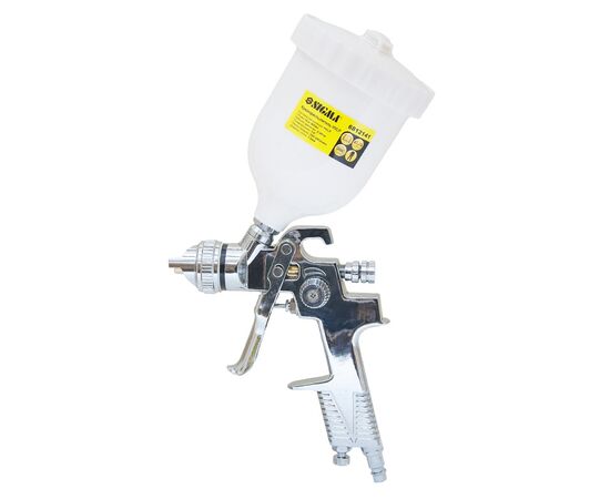 Краскопульт Sigma HVLP 1.8мм (хром) верхний бак, (пласт) (6812141), изображение 2 Краскопульт Sigma HVLP 1.8мм (хром) верхний бак, (пласт) (6812141), изображение 2