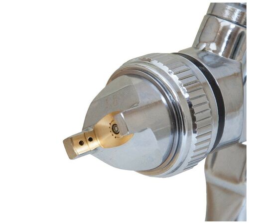 Краскопульт Sigma HVLP 1.8мм (хром) верхний бак, (пласт) (6812141), изображение 4 Краскопульт Sigma HVLP 1.8мм (хром) верхний бак, (пласт) (6812141), изображение 4