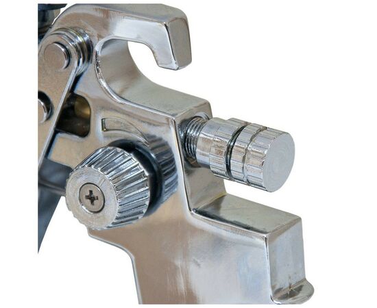 Краскопульт Sigma HVLP 1.8мм (хром) верхний бак, (пласт) (6812141), изображение 5 Краскопульт Sigma HVLP 1.8мм (хром) верхний бак, (пласт) (6812141), изображение 5