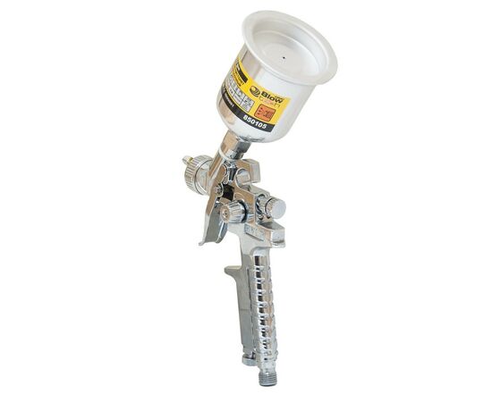 Краскопульт Sigma HVLP-mini 0.8 (хром) верхний бак, (мет) (6812031), изображение 3 Краскопульт Sigma HVLP-mini 0.8 (хром) верхний бак, (мет) (6812031), изображение 3