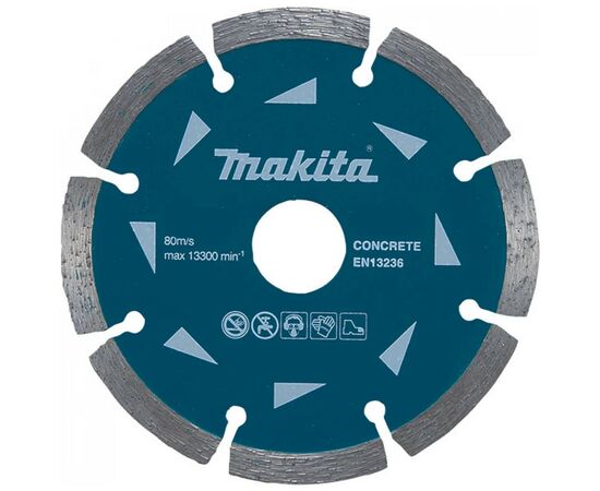 Круг отрезной Makita алмазный по бетону сегментный 230х22.23 мм (D-41610)