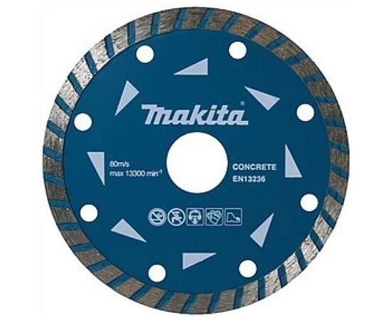 Круг отрезной Makita алмазный по бетону турбо 180х22.23 мм (D-41648)