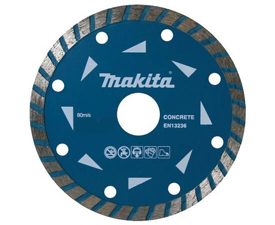 Круг відрізний Makita алмазний по бетону турбо 230х22.23 мм (D-41654)