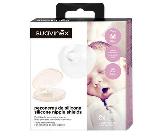 Захисна накладка на сосок Suavinex Розмір S (304588), зображення 3 Захисна накладка на сосок Suavinex Розмір S (304588), зображення 3