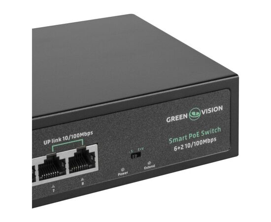 Коммутатор сетевой Greenvision GV-015-D-06+2P, изображение 5 Коммутатор сетевой Greenvision GV-015-D-06+2P, изображение 5