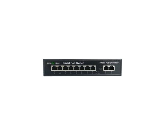 Коммутатор сетевой Greenvision GV-008-D-08+2PG