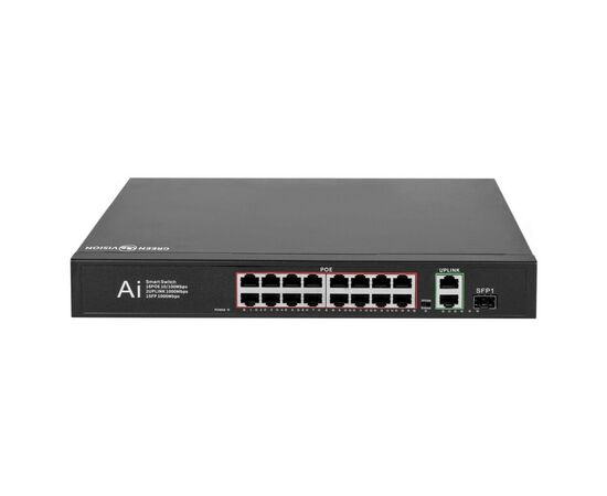 Коммутатор сетевой Greenvision GV-010-D-16+2 PG+1 SFP (GV-010-D-16+2PG+1SFP), изображение 2 Коммутатор сетевой Greenvision GV-010-D-16+2 PG+1 SFP (GV-010-D-16+2PG+1SFP), изображение 2