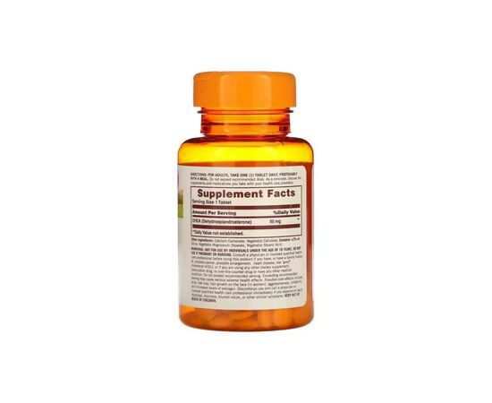Вітамінно-мінеральний комплекс Sundown Дегідроепіандростерон, 50 мг, DHEA, Sundown Naturals, 60 таблеток (SDN05031), зображення 2 Вітамінно-мінеральний комплекс Sundown Дегідроепіандростерон, 50 мг, DHEA, Sundown Naturals, 60 таблеток (SDN05031), зображення 2