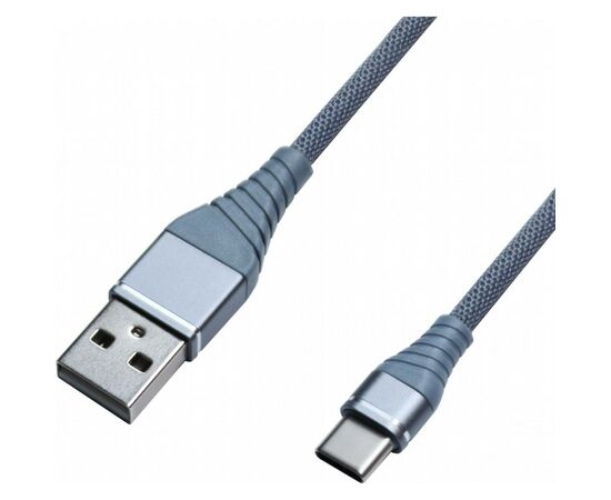 Дата кабель USB 2.0 AM to Type-C 1.2m 2A Grey Grand-X (NC012GR), зображення 2 Дата кабель USB 2.0 AM to Type-C 1.2m 2A Grey Grand-X (NC012GR), зображення 2
