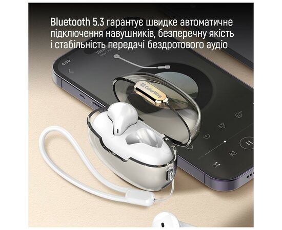 Наушники ColorWay Slim TWS-2 Earbuds White (CW-TWS2WT), изображение 6 Наушники ColorWay Slim TWS-2 Earbuds White (CW-TWS2WT), изображение 6