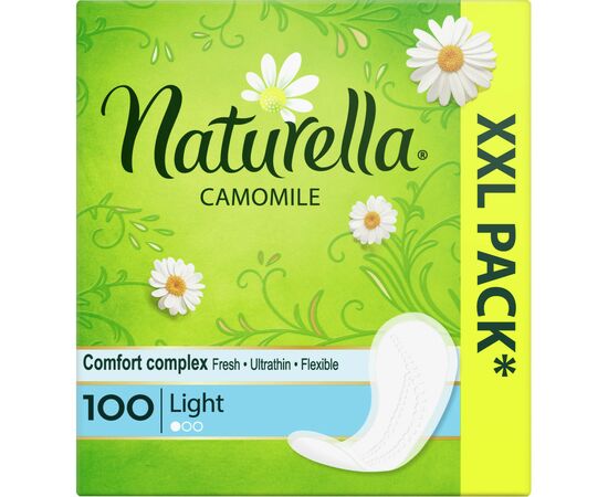 Ежедневные прокладки Naturella Camomile Normal Deo 100шт (8001090603807), изображение 2 Ежедневные прокладки Naturella Camomile Normal Deo 100шт (8001090603807), изображение 2
