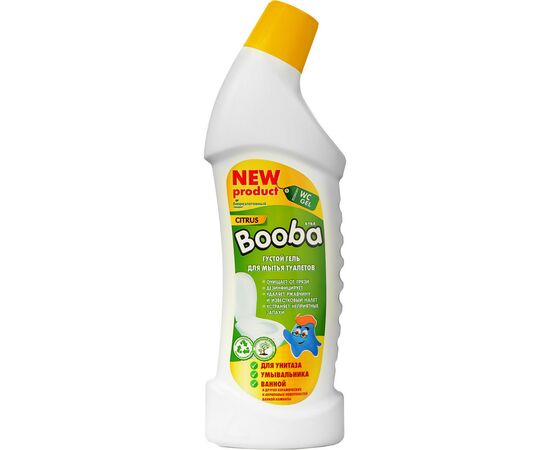 Средство для чистки унитаза Booba Citrus 750 мл (4820187580210) Средство для чистки унитаза Booba Citrus 750 мл (4820187580210)