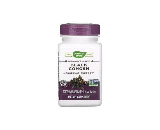 Травы Mason Natural Клопогон, 40 мг, Black Cohosh, Nature's Way, 120 вегетарианских капсул (NWY15353)