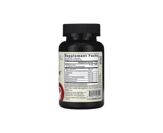 Витаминно-минеральный комплекс Jarrow Formulas Добавка для нормализации работы мозга, Neuro Optimizer, 120 кап (JRW56001), изображение 2 Витаминно-минеральный комплекс Jarrow Formulas Добавка для нормализации работы мозга, Neuro Optimizer, 120 кап (JRW56001), изображение 2