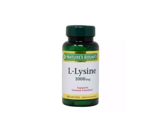 Амінокислота Nature's Bounty L-Лізін, 1000 мг, L-Lysine, 60 каплет (NRT06011)