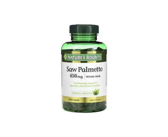 Травы Nature's Bounty Со Пальметто, 450 мг, Saw Palmetto, 250 капсул (NRT-44648)