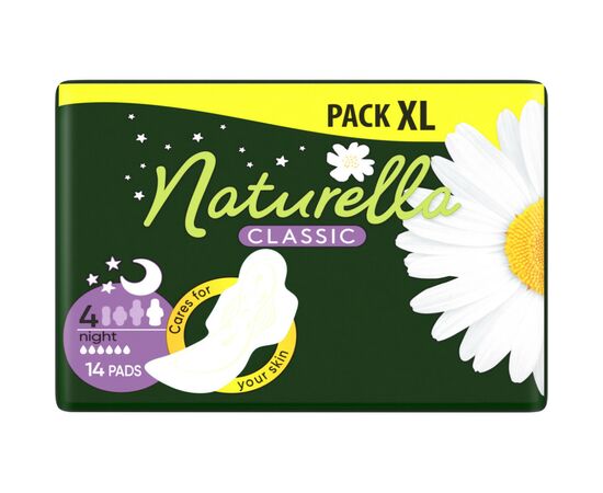 Гігієнічні прокладки Naturella Classic Night 14 шт (4015400437932), зображення 2 Гігієнічні прокладки Naturella Classic Night 14 шт (4015400437932), зображення 2