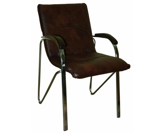 Офісний стілець Примтекс плюс Samba chrome wood 1.031 S-61 Brown (Samba chrome wood 1.031 S-61)