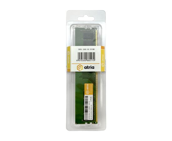 Модуль памяти для компьютера DDR4 8GB 2666 MHz ATRIA (UAT42666CL19K1/8), изображение 3 Модуль памяти для компьютера DDR4 8GB 2666 MHz ATRIA (UAT42666CL19K1/8), изображение 3