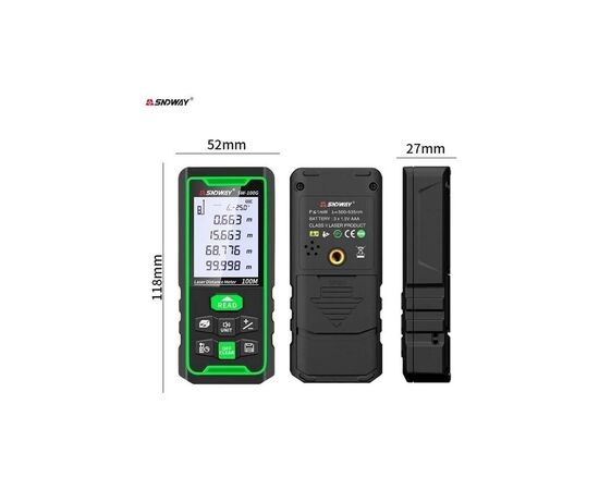 Лазерный дальномер Sndway SW-100G, изображение 7 Лазерный дальномер Sndway SW-100G, изображение 7