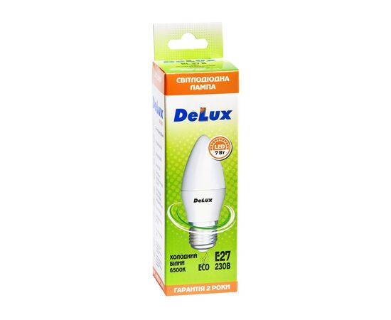 Лампочка Delux BL37B 7Вт 6500K 220В E27 (90021349), изображение 3 Лампочка Delux BL37B 7Вт 6500K 220В E27 (90021349), изображение 3