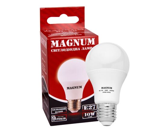 Лампочка MAGNUM BL 60 10 Вт 6500K 220В E27 (90011745), изображение 2 Лампочка MAGNUM BL 60 10 Вт 6500K 220В E27 (90011745), изображение 2