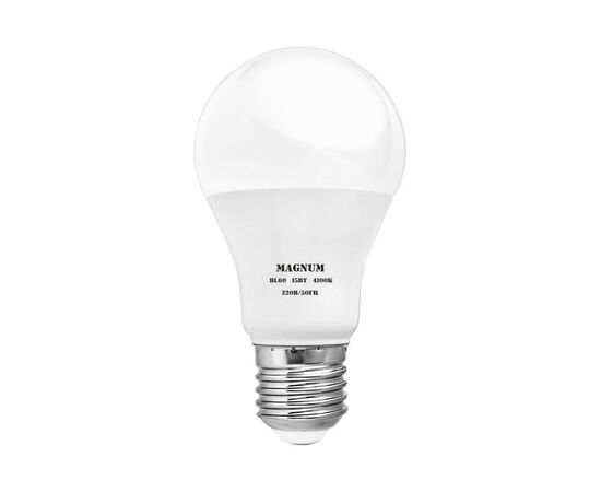 Лампочка MAGNUM BL 60 15 Вт 4100K 220В E27 (90018240)