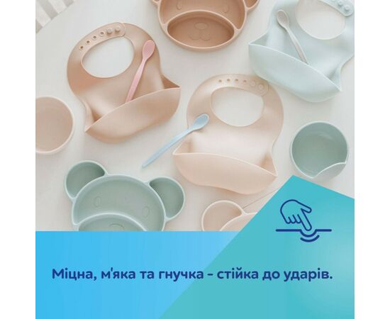 Тарілка дитяча Canpol babies силіконова на присосці - зелена (51/400_gre), зображення 10 Тарілка дитяча Canpol babies силіконова на присосці - зелена (51/400_gre), зображення 10