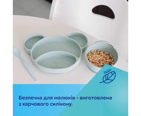 Тарілка дитяча Canpol babies силіконова на присосці - зелена (51/400_gre), зображення 11 Тарілка дитяча Canpol babies силіконова на присосці - зелена (51/400_gre), зображення 11