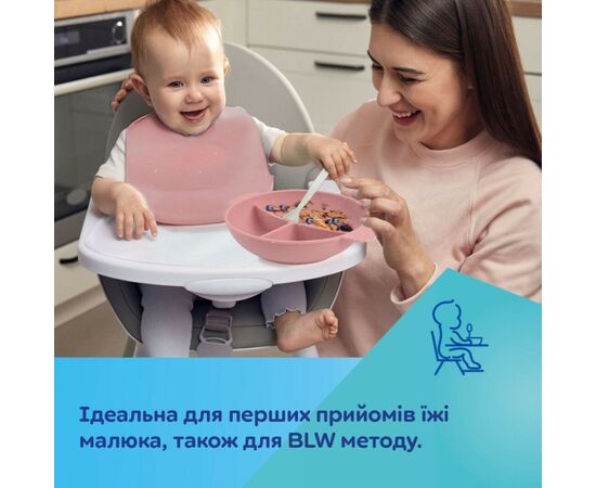 Тарілка дитяча Canpol babies DOTS силіконова на присосці з секціями, рожева (51/403_pin), зображення 5 Тарілка дитяча Canpol babies DOTS силіконова на присосці з секціями, рожева (51/403_pin), зображення 5