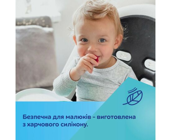 Тарілка дитяча Canpol babies DOTS силіконова на присосці з секціями, сіра (51/403_grey), зображення 11