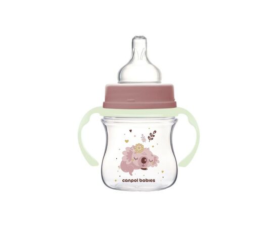 Бутылочка для кормления Canpol babies Easystart Sleepy Koala 120 мл розовая (35/236_pin), изображение 2 Бутылочка для кормления Canpol babies Easystart Sleepy Koala 120 мл розовая (35/236_pin), изображение 2