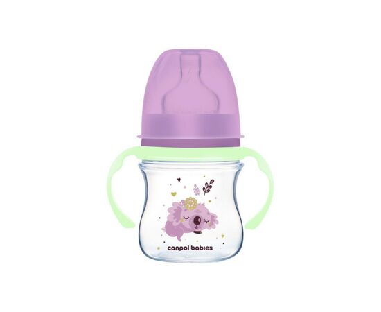 Пляшечка для годування Canpol babies Easystart Sleepy Koala 120 мл рожева (35/236_pin)