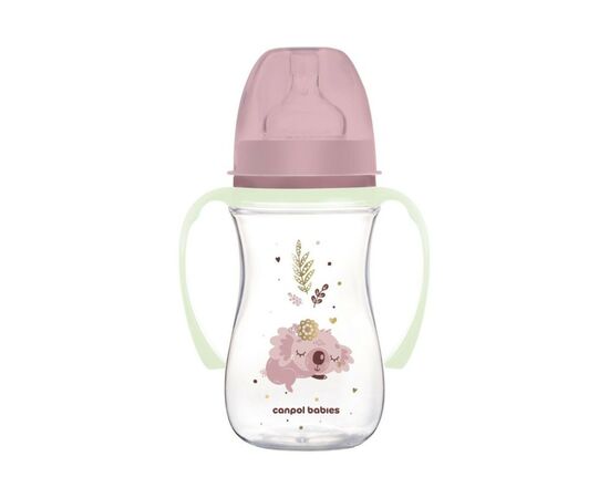Бутылочка для кормления Canpol babies Easystart Sleepy Koala 240 мл розовая (35/237_pin)