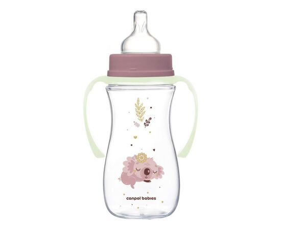 Бутылочка для кормления Canpol babies Easystart Sleepy Koala 300 мл розовая (35/238_pin), изображение 2 Бутылочка для кормления Canpol babies Easystart Sleepy Koala 300 мл розовая (35/238_pin), изображение 2