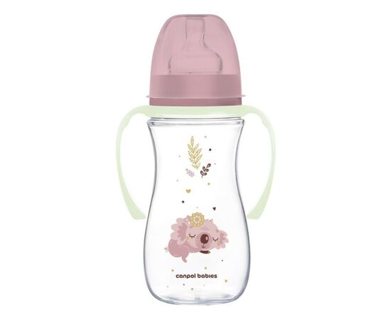 Бутылочка для кормления Canpol babies Easystart Sleepy Koala 300 мл розовая (35/238_pin)