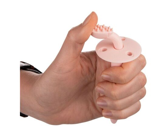 Детская зубная щетка Canpol babies с ограничителем - розовая (51/500_pin), изображение 2 Детская зубная щетка Canpol babies с ограничителем - розовая (51/500_pin), изображение 2