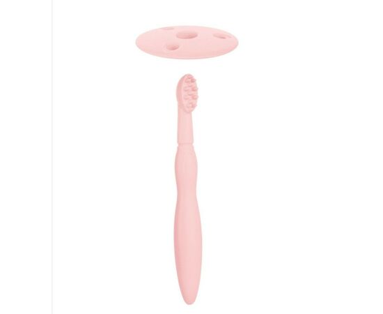 Детская зубная щетка Canpol babies с ограничителем - розовая (51/500_pin), изображение 3 Детская зубная щетка Canpol babies с ограничителем - розовая (51/500_pin), изображение 3