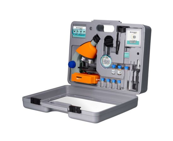 Микроскоп Bresser Junior 40x-640x Orange + кейс (926813), изображение 2 Микроскоп Bresser Junior 40x-640x Orange + кейс (926813), изображение 2