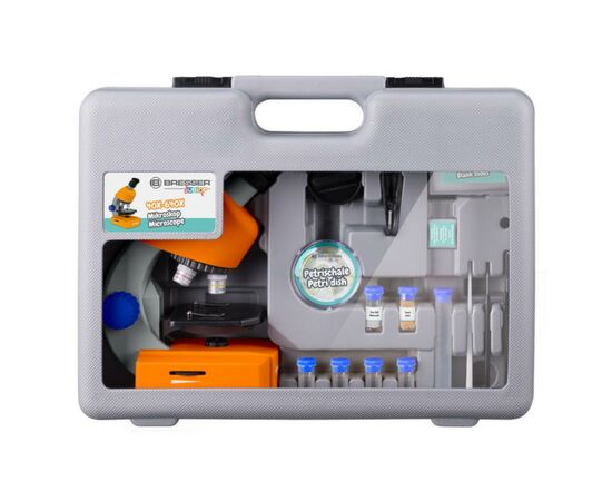 Микроскоп Bresser Junior 40x-640x Orange + кейс (926813), изображение 3 Микроскоп Bresser Junior 40x-640x Orange + кейс (926813), изображение 3