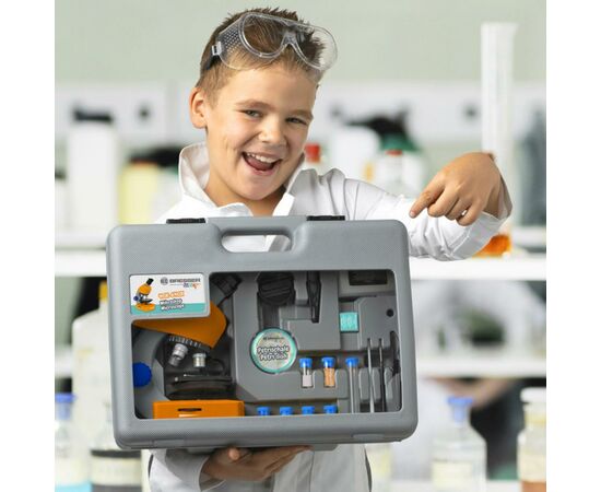 Микроскоп Bresser Junior 40x-640x Orange + кейс (926813), изображение 6 Микроскоп Bresser Junior 40x-640x Orange + кейс (926813), изображение 6