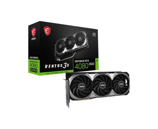 Видеокарта MSI GeForce RTX4080 SUPER 16GB VENTUS 3X OC (RTX 4080 SUPER 16G VENTUS 3X OC), изображение 7 Видеокарта MSI GeForce RTX4080 SUPER 16GB VENTUS 3X OC (RTX 4080 SUPER 16G VENTUS 3X OC), изображение 7