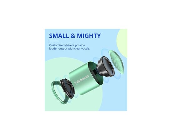 Акустическая система Tronsmart Nimo Mini Speaker Green (985909), изображение 7 Акустическая система Tronsmart Nimo Mini Speaker Green (985909), изображение 7