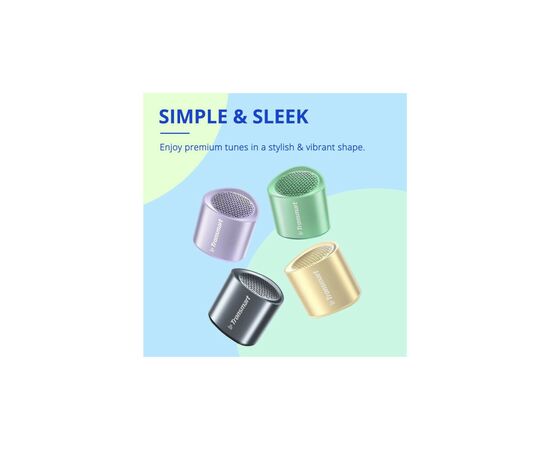 Акустическая система Tronsmart Nimo Mini Speaker Green (985909), изображение 8 Акустическая система Tronsmart Nimo Mini Speaker Green (985909), изображение 8