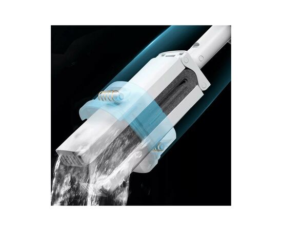Швабра Xiaomi Blue Fish Sponge Mop White Для сухой и влажной уборки (PU03A), изображение 2 Швабра Xiaomi Blue Fish Sponge Mop White Для сухой и влажной уборки (PU03A), изображение 2